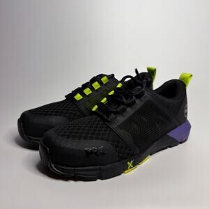 Timberland Pro Radius Composite Safety Toe CT Work Sneaker - Black/Purple/Hi Viz